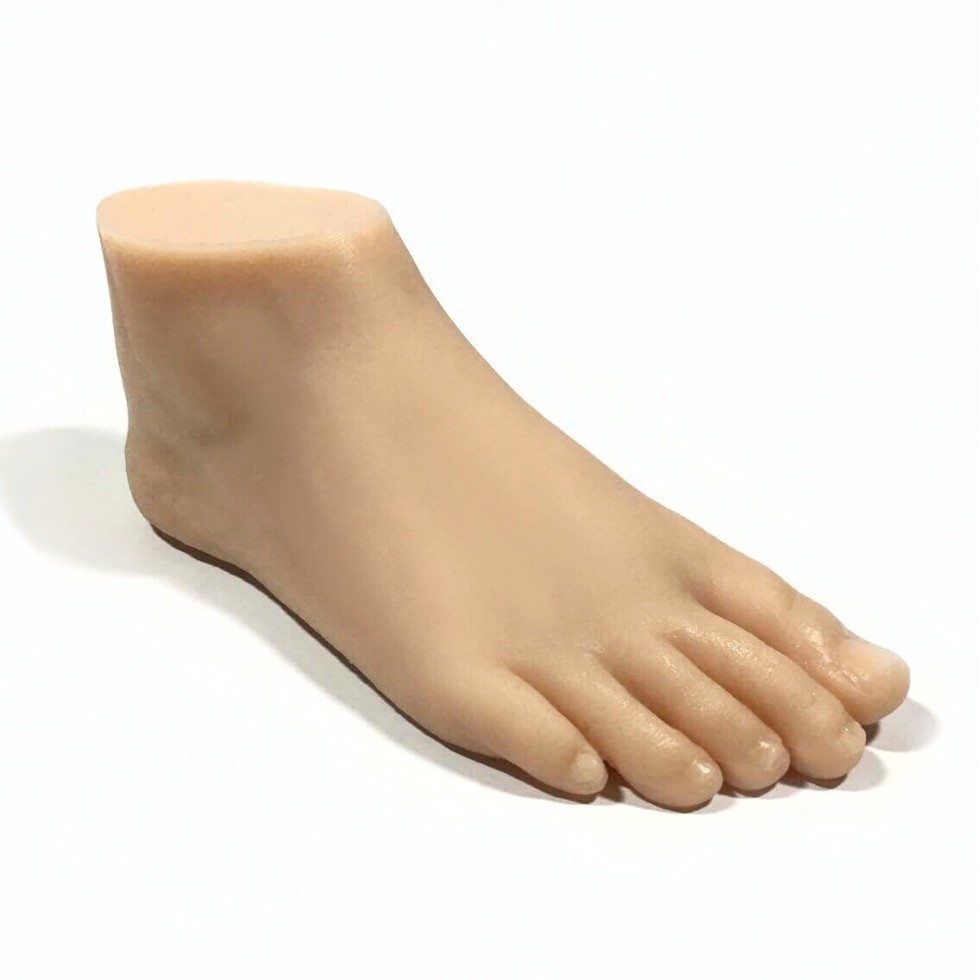 Silicone Pieds Modèle, Faux pied réaliste, modèle de pied en beaux pieds et  une belle texture de pied, matériau TPE 100% nouveau envoi de pied